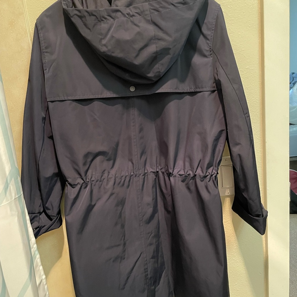 Mango blue rain coat